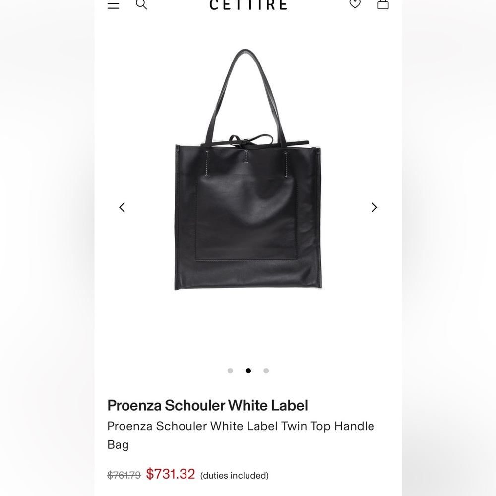 Proenza schouler twin tote NWT